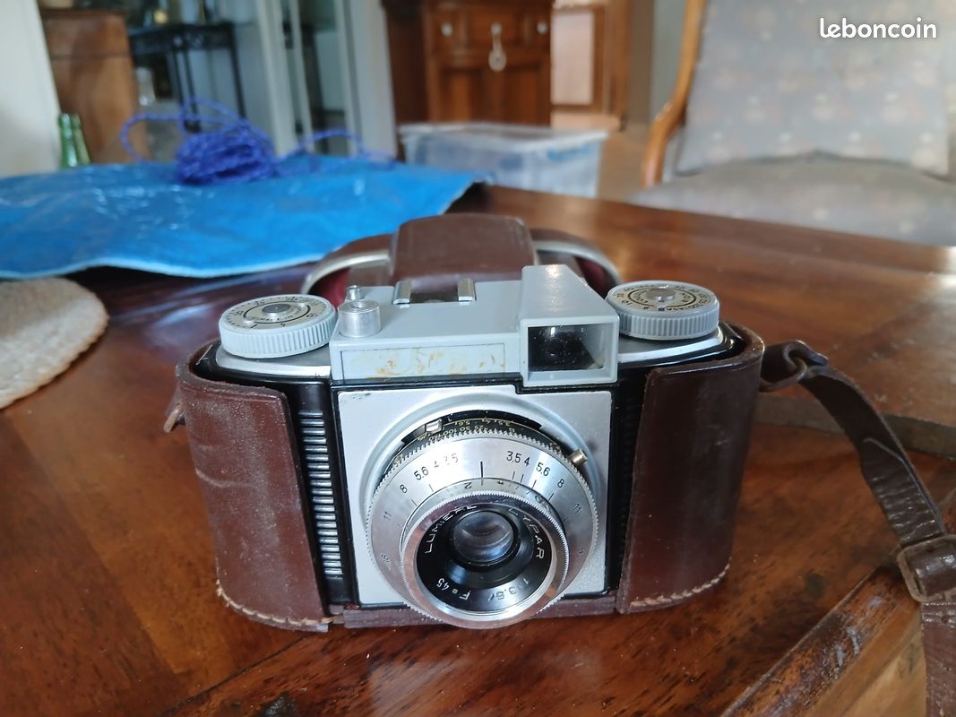 Appareil Photo Argentique Regulette Avec Objectif Proctor 250S, étui Cuir Et Sangle, 35 Mm