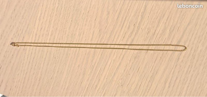 Chaîne en or jaune 18k (750/1000) — Maille gourmette — 3,41 g (image 3)