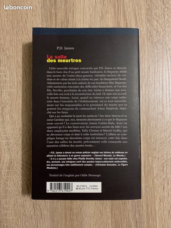 La salle des meurtres - P.D. James (image 2)