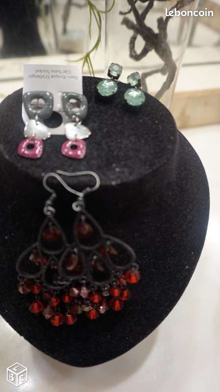 Lot de 3 paires de boucles d'oreilles (image 1)