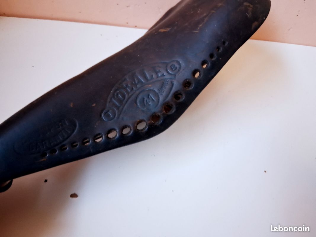 Selle cuir IDÉALE TB 80 vélo course randonneuse - Équipements vélos