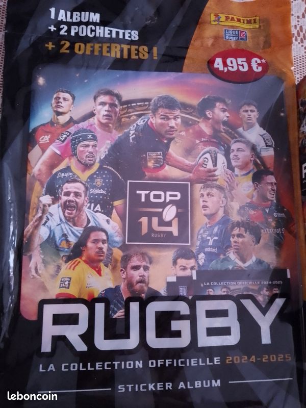 Lot De 50 Pochettes Panini Rugby France Top 14 2024/2025 - Neuf