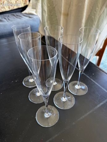 Flûte à Champagne Harcourt – Cristal Baccarat – Très Bon état – Prix à La Pièce