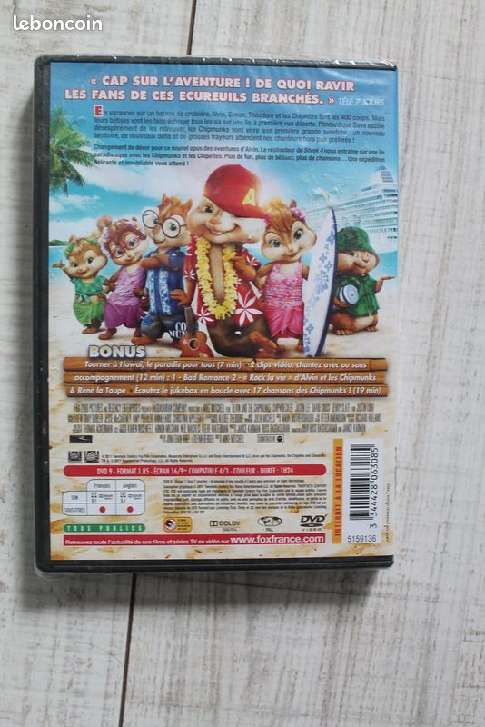 DVD Alvin et les Chipmunks 3 - NEUF - (image 2)