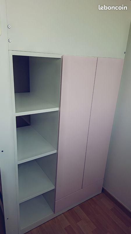 🚨 URGENT - Lit mezzanine avec bureau et armoire 🚨 (image 1)