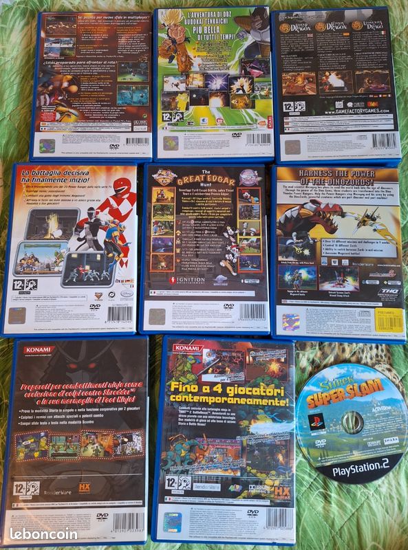 Lot De 9 Jeux PS2 En Loose - Sans Boites - Jeux PlayStation 2
