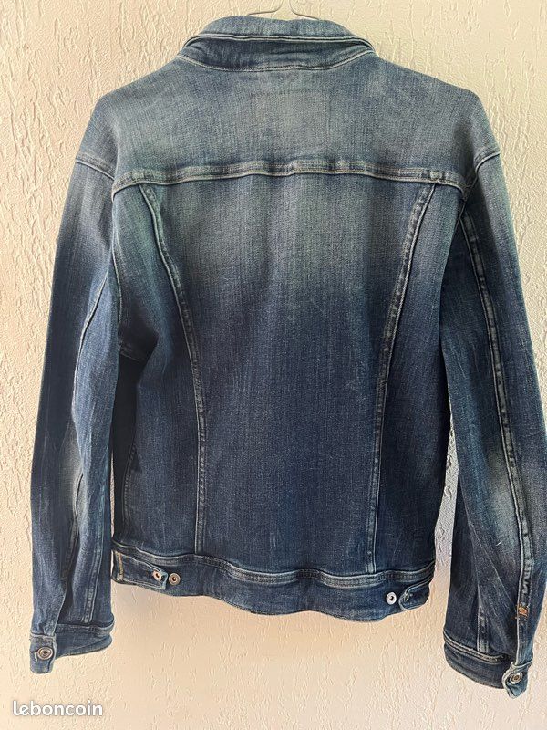 Veste En Jean Vieilli Boom Boom Jeans - Taille S, Neuve Sans étiquettes, Style Décontracté