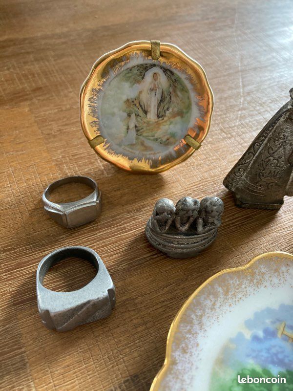 Joli lot fond de tiroir petits objets anciens vintage brocante (image 2)