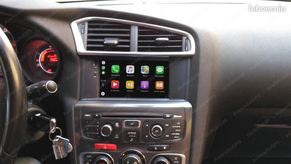 GPS style origine CITROĂN C4 / DS4 / CarPlay & Android Auto / C3 DS3 C5 (image 2)