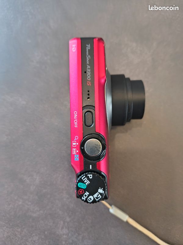 Canon Powershot A2500 Rouge - Compact 16 Mp Avec Boîte Et Notice - Occasion