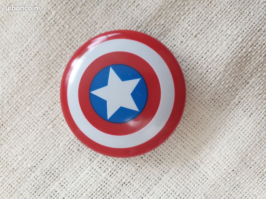 Accessoire figurine jouet bouclier captain america marvel 4.5 cm (image 1)