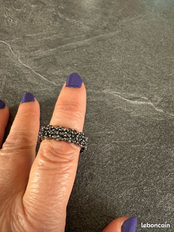 Te Veux Bague Noire Mauboussin Bague Mauboussin Montres Bijoux