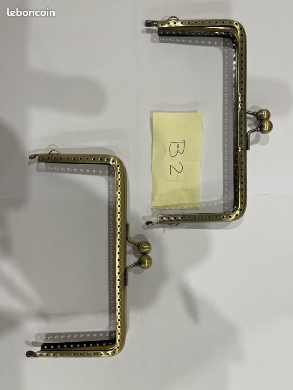 MAHAVIMOKSA Lot De 4 Fermoirs De Sac à Main En Métal De Couleurs Mélangées 20,5 Cm Avec Porte-clés Pour La Fabrication De Sacs à Main En Cuir (multicolore