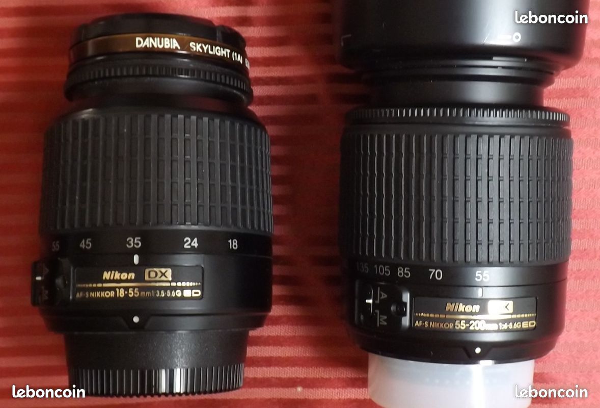 NIKON D3200 + zooms AF-S 18/55 et 55/200 + grip + sac (image 4)
