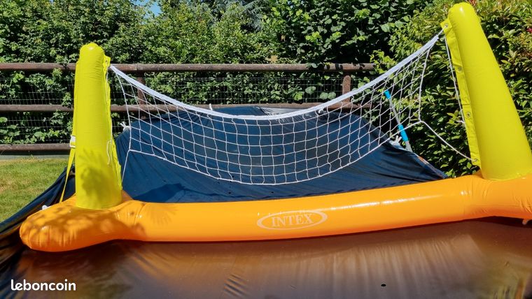 Filet De Volley-Ball De Piscine Réglable 450-850 Cm - Idéal Jardin, Plage, Piscine, Jeu Sportif Extérieur Famille & Amis
