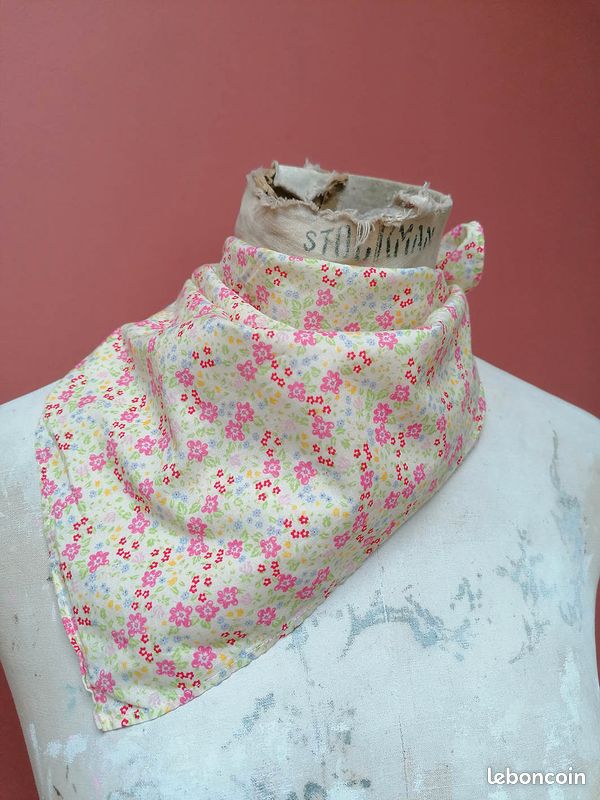 Chèche foulard carré coton PETIT BATEAU liberty (image 2)