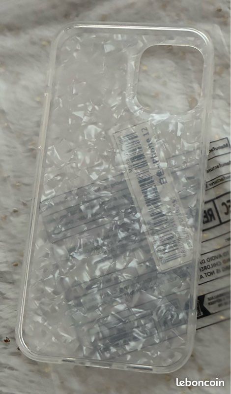 Coque iPhone 12 transparente motif coquillage (image 4)