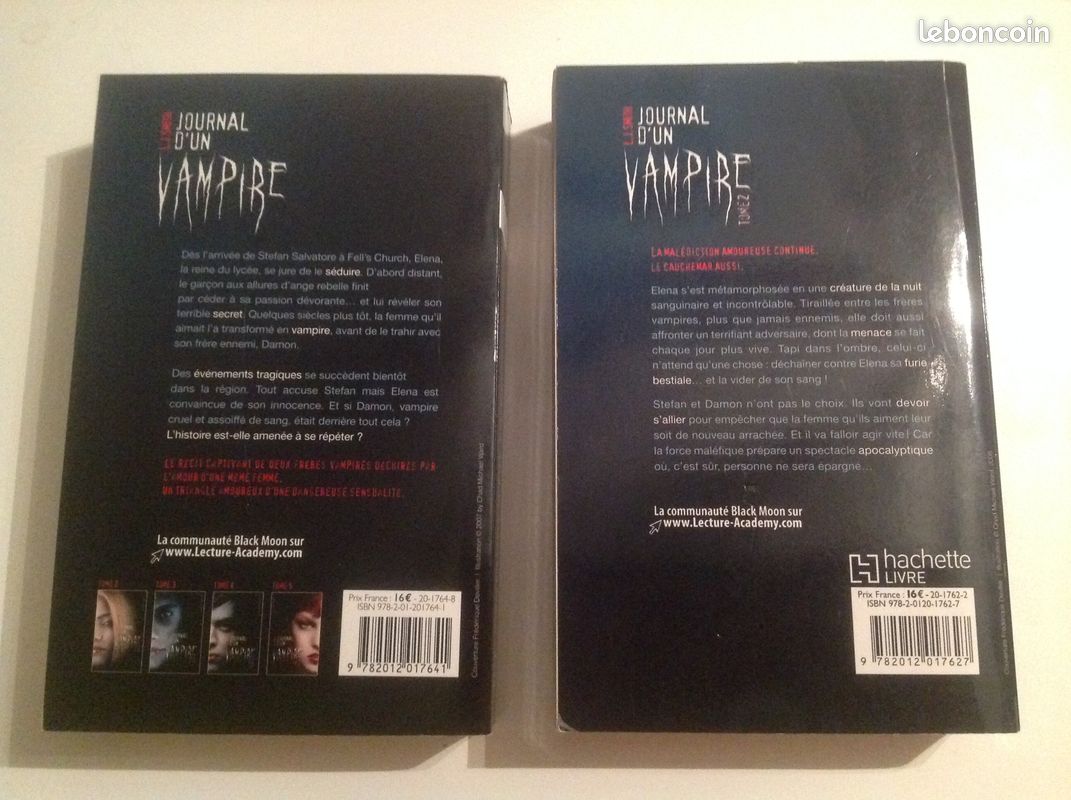 Livres "Journal d'un vampire" tomes 1 et 2 (image 2)