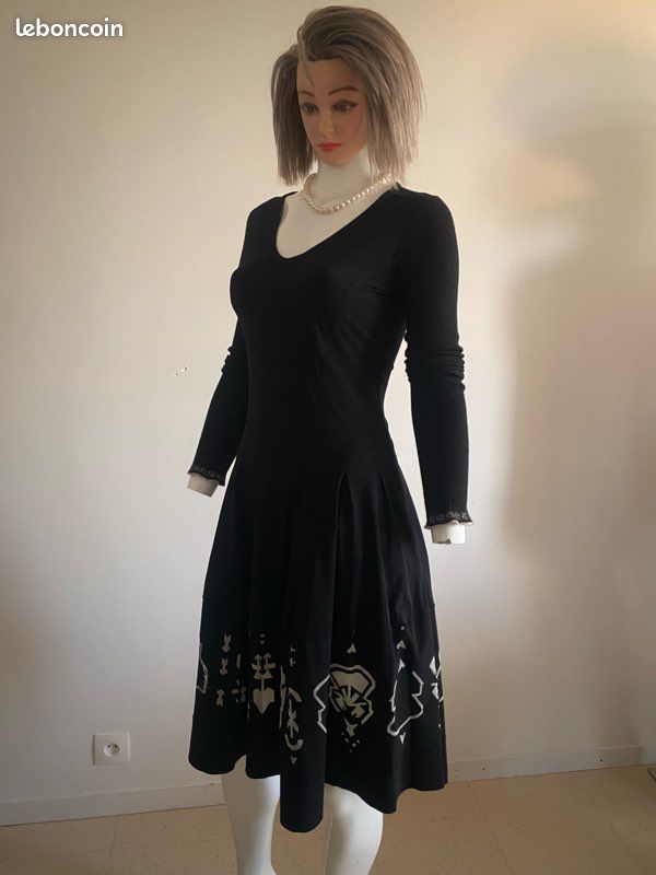Robe Bleue Marithe François Girbaud - Taille 34 - Style évasé Asymétrique - Très Bon état