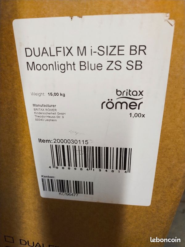 Siège auto Romer Britax dualfix m i-size Moonlight Blue (image 8)