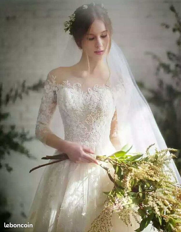 Robe de mariée / manches 3/4 Olivia (image 1)