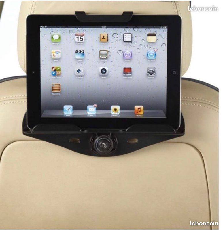 Support tablette voiture - Fixation Ipad ou tablette sur l'appui tête