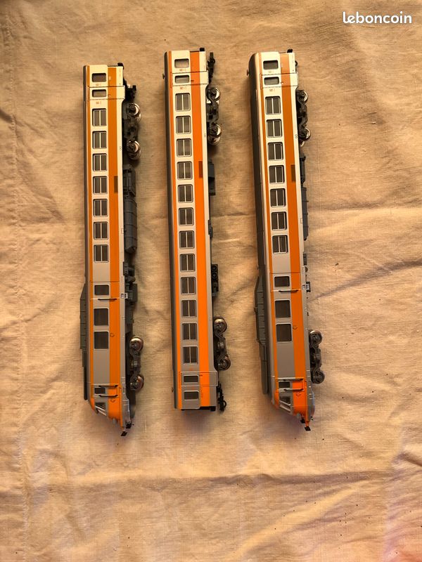 RAME TURBOTRAIN RTG Complète Jouef Restaurée BA14 EUR 97,90 - PicClick FR