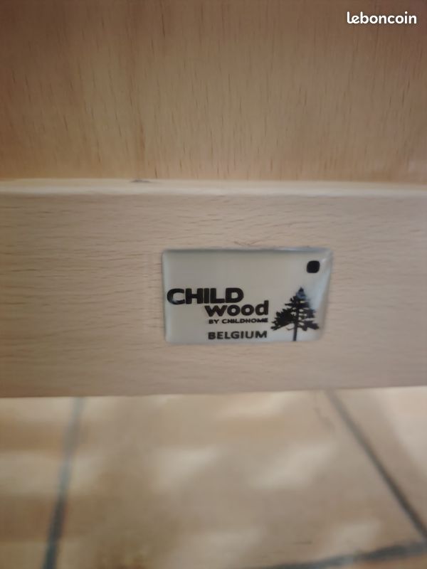 Lit bébé en bois Childwood – 120 x 60 cm (image 2)