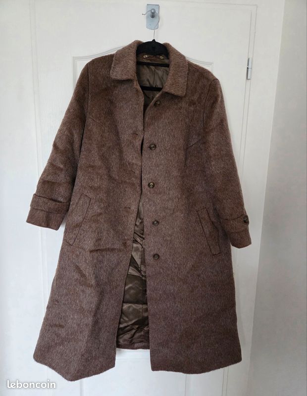 Manteau vintage laine lama (image 2)