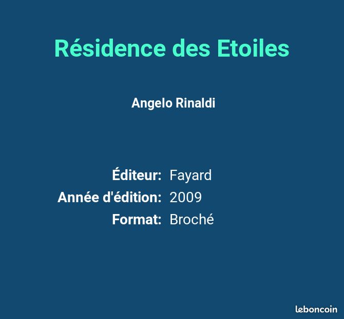Résidence des Etoiles - Angelo Rinaldi (image 2)