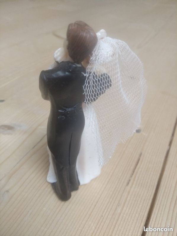 Figurine couple gâteau mariage (image 2)