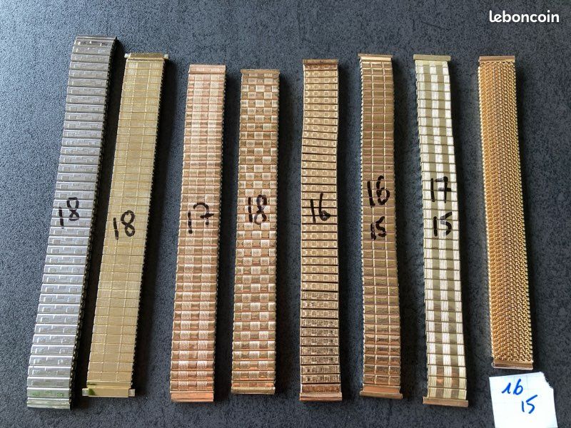 Lot de bracelets métal élastiques vintage (image 1)