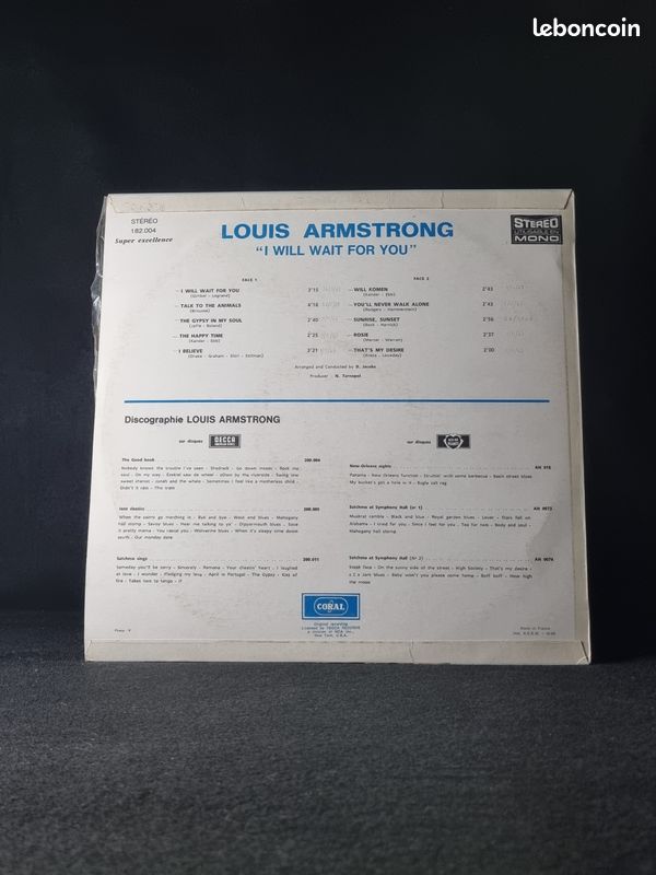 Lot 5 disques vinyles de Louis Armstrong (image 8)