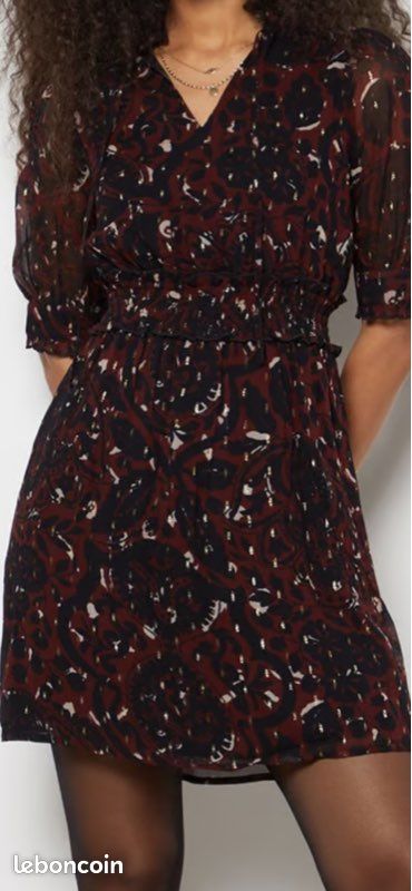 Robe Etam Noire Taille XL - Neuve Avec étiquettes, Longueur Midi, Style évasé