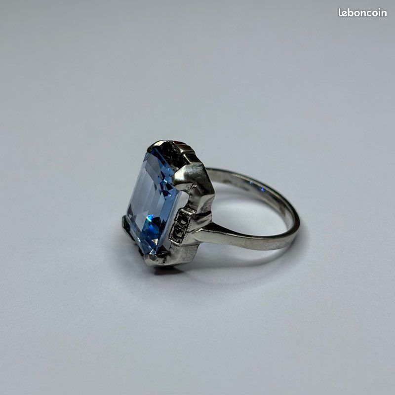 Bague Rétro Des Années 1950 En Argent & Vermeil Avec Marcassites - Taille 58, Manque 1 Pierre