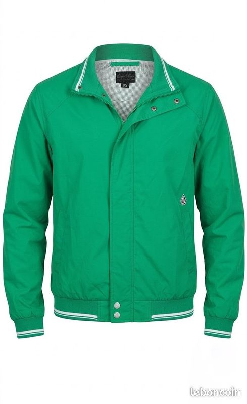 Vestes Col rond Ourlet côtelé Poignets côtelés | Vert foncé