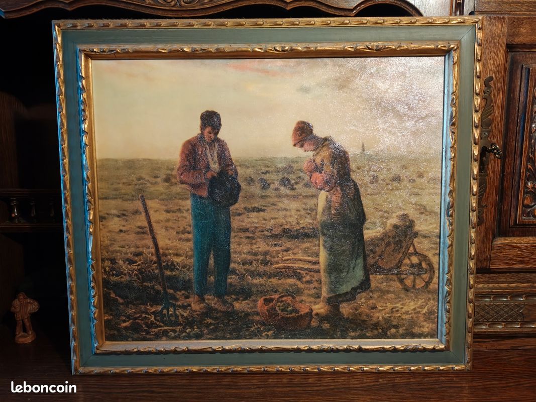 Reproduction tableau l'angélus de Millet (image 2)