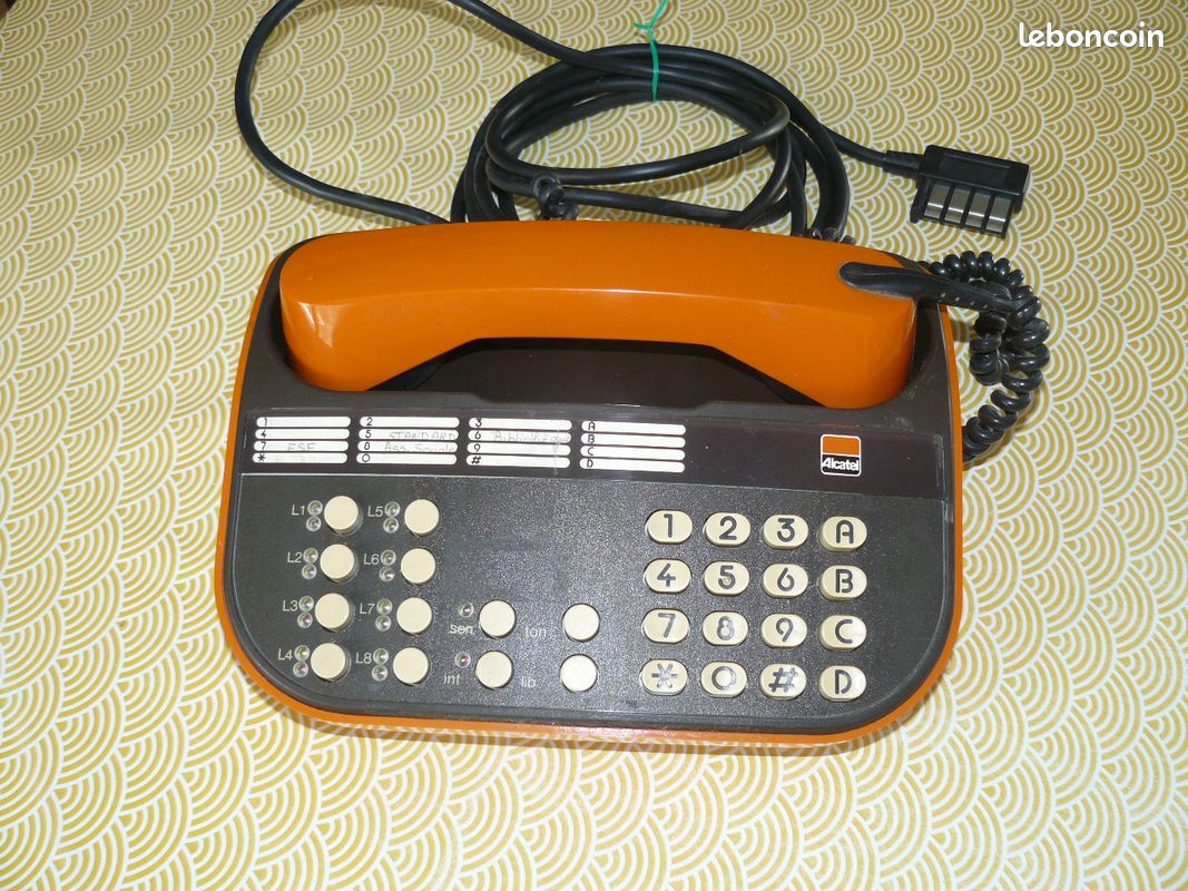 Téléphone Portable Vintage Alcatel Poctel 4000 - GSM Gris - Occasion