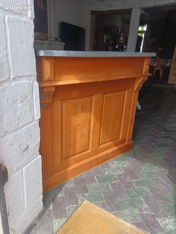 Meuble bar dessus zinc (image 2)