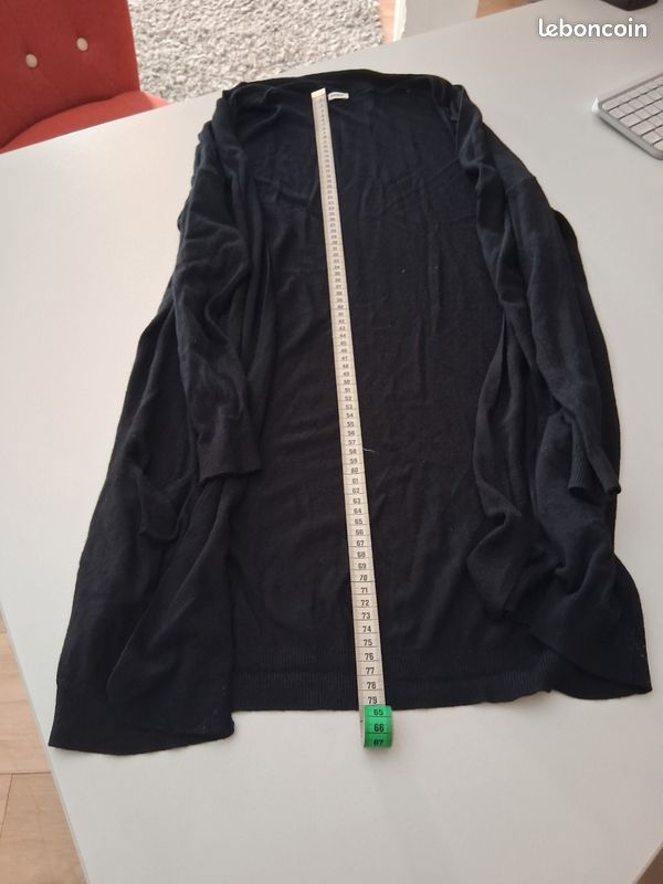 Veste fine longue 78 cms noire très jolies poches Pimkie taille M (image 5)
