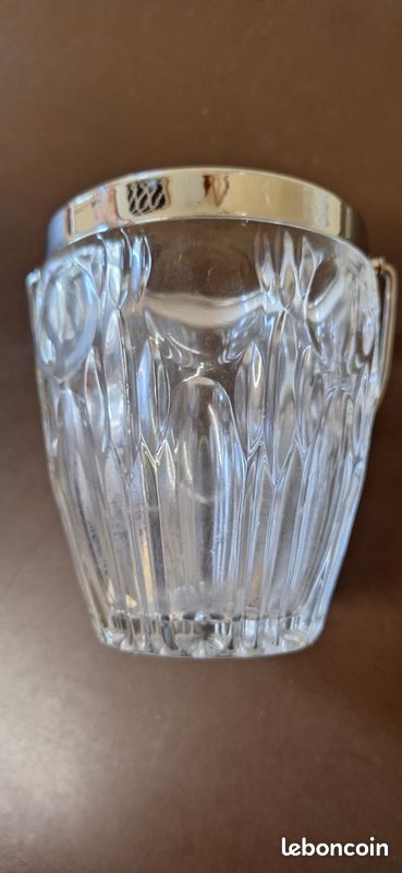 Lot de verres cristal d'arc modèle Longchamp + Seau à glaçons (image 4)