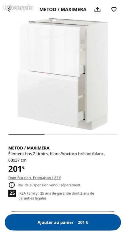 Élément bas cuisine IKEA (image 2)