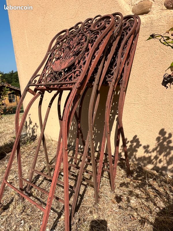 Chaises en métal pliante (image 2)