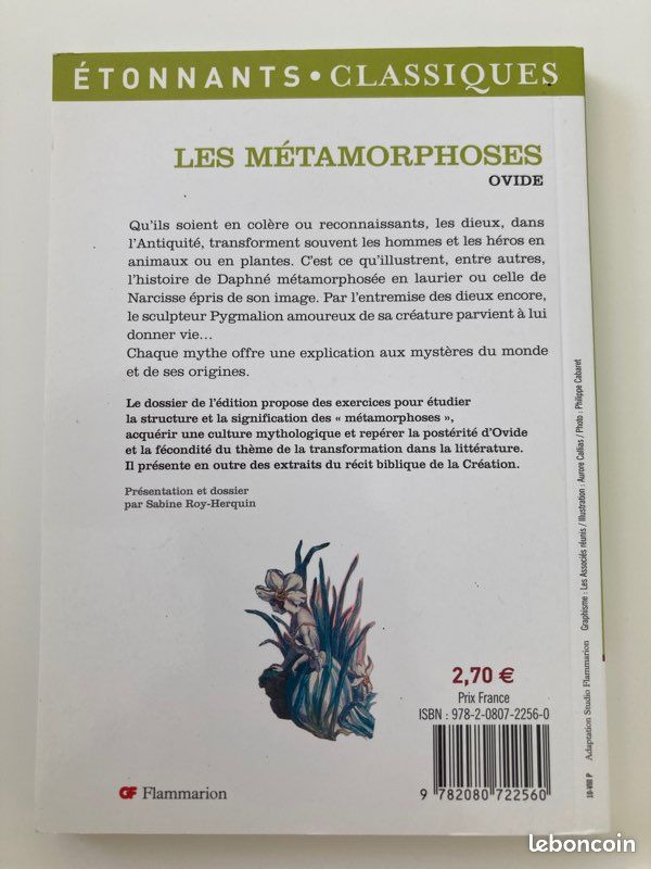 Livre Les Métamorphoses d’Ovide (image 2)