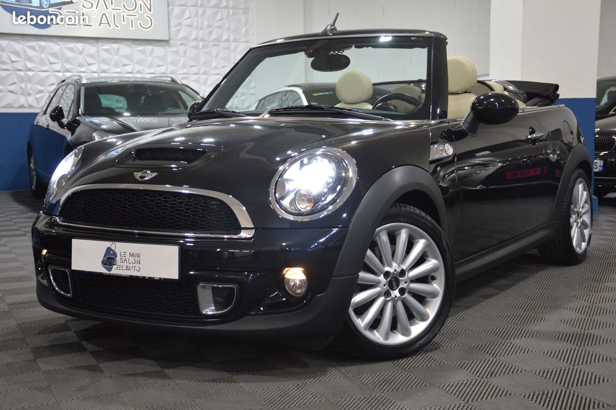 MINI CABRIOLET II (2) 1.6 184 COOPER S-69.152km-1ère Main-Sièges Chauffants-Bois-Cuir Intégral Beige-Harman Kardon-Jantes 17"-Configuration Inspirée Edition Goodwood-Historique Limpide Mini (image 2)