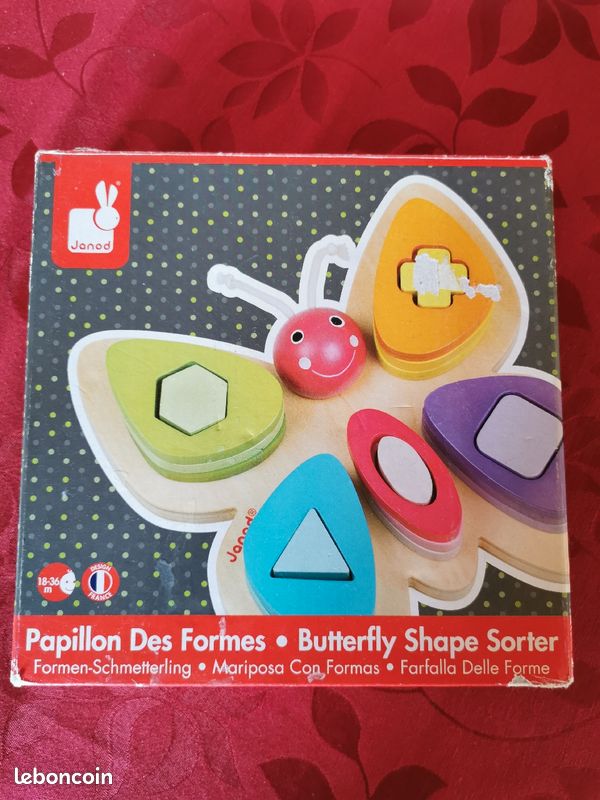 Papillon des formes en bois Janod (image 2)