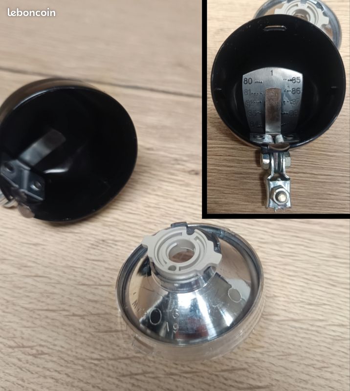 Phare Avant Soubitez G405 Argent/noir - Années 70-80 - Neuf D'origine (NOS)