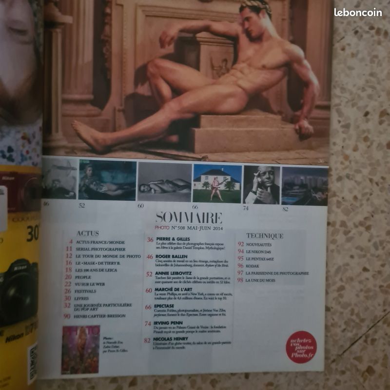 Magazine PHOTO. N 508. Mai-juin 2014. Pierre et Gilles. Annie Leibovitz. Irving Penn (image 3)