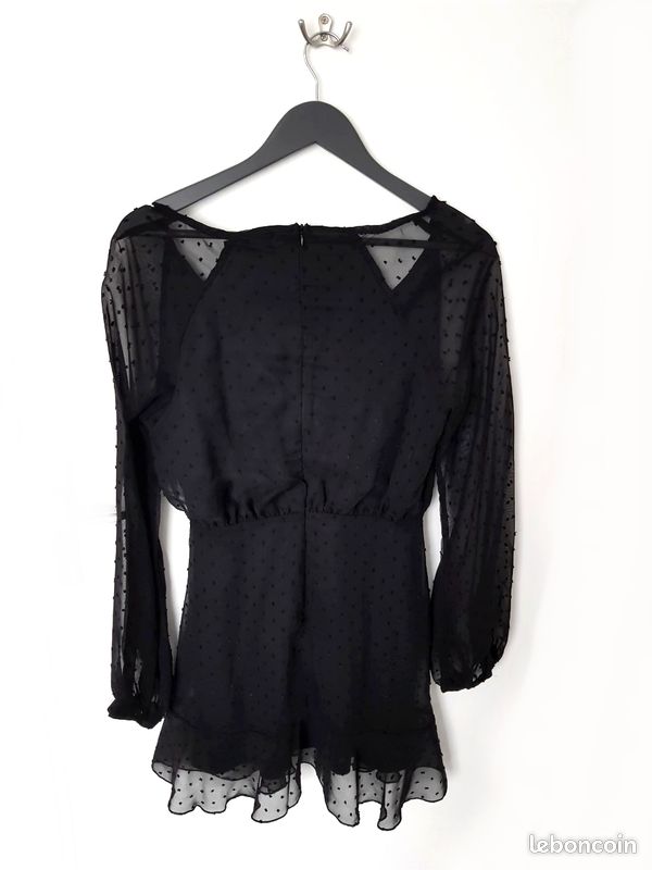 Robe patineuse noire manches longues Missguided (taille S) neuve (image 7)