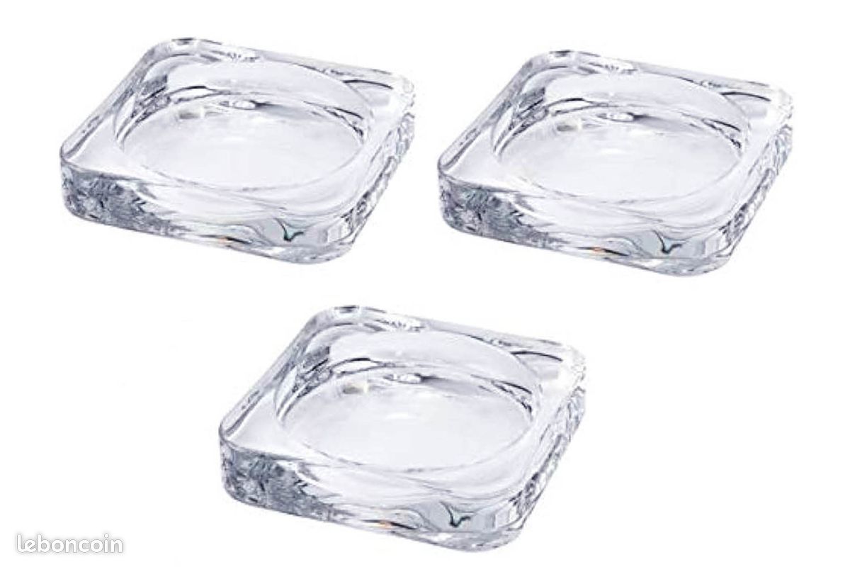 Bougeoirs à 3 bougies, en cristal Swarovski Transparent Bougeoirs à 3 bougies, en cristal Swarovski Transparent